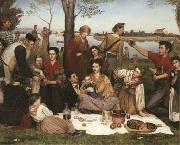 Valentine Cameron Prinsep Prints La Festa di Lido oil painting